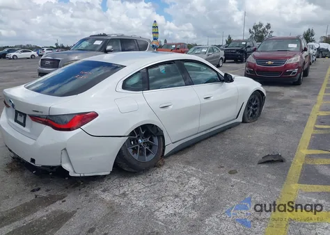 2025 BMW I4 Gran Coupe xDrive40 from USA, damaged, VIN WBY43HD04SFT98264